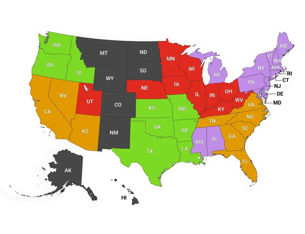Steel Grip Sales Map